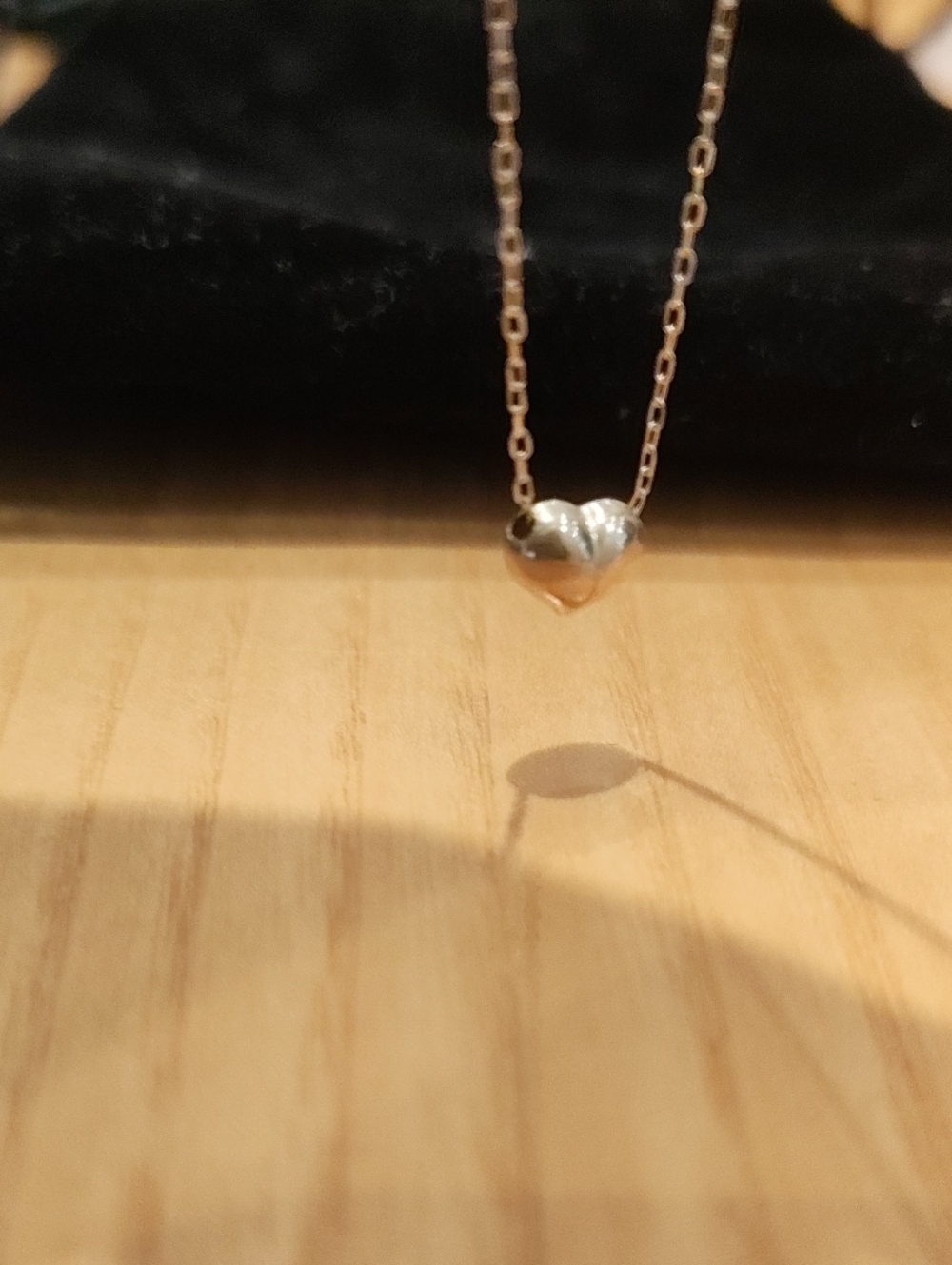 Gold Heart Pendant Fine Necklace